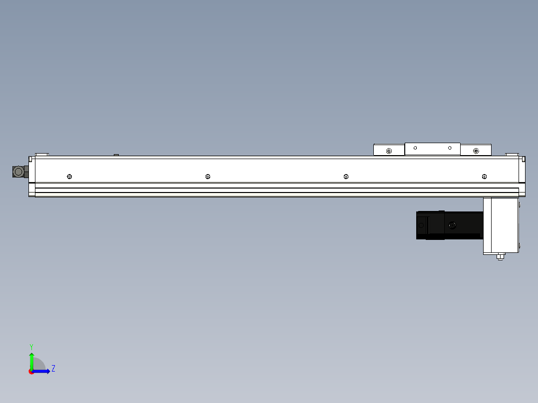 Toyo东佑达直线模组-ECH10-450-BM-100W左视图