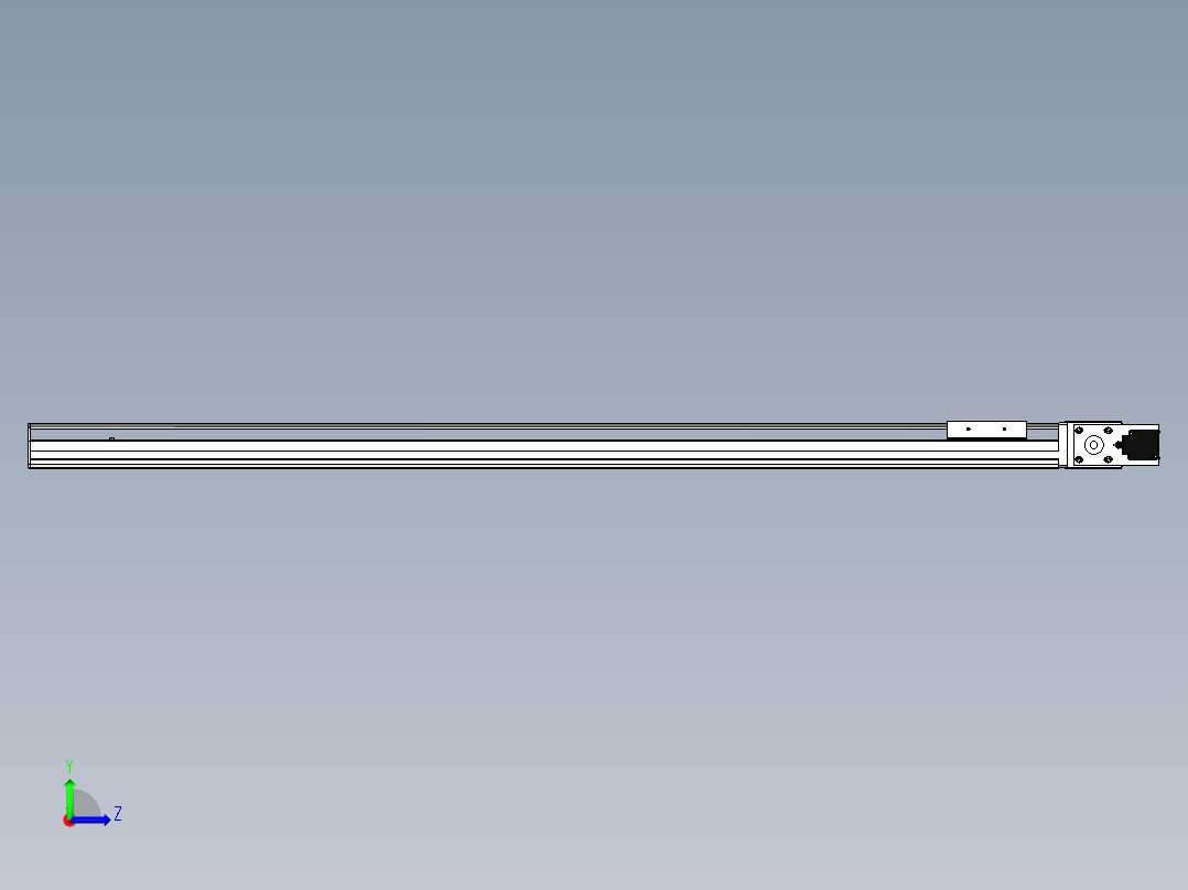 Toyo东佑达直线模组-ETB10-1200-R左视图