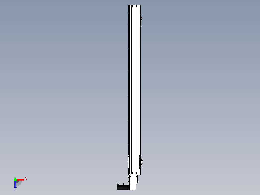 Toyo东佑达直线模组-ETB10-1200-R俯视图