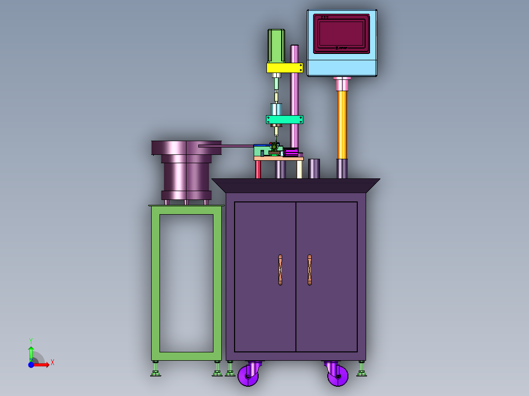 方形螺母快速倒角机前视图