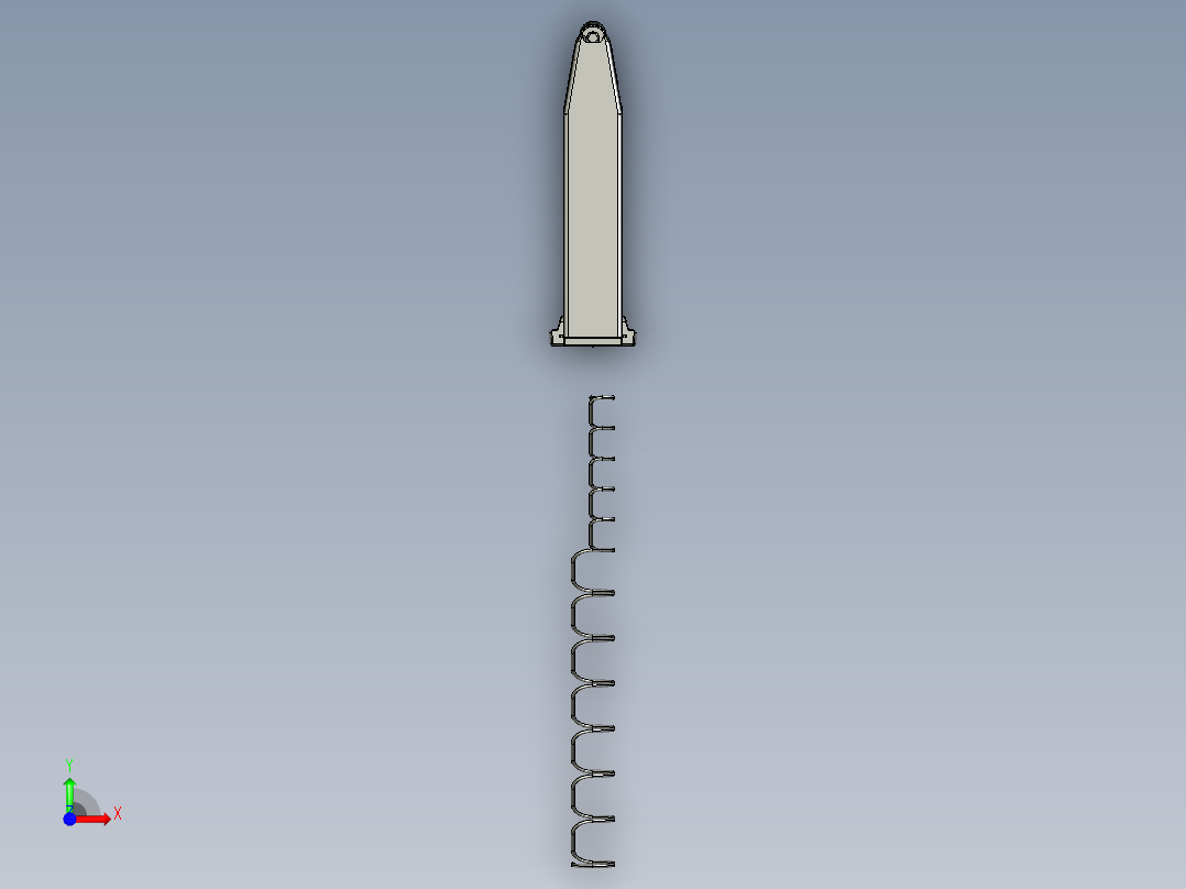 SS M17 弹匣前视图