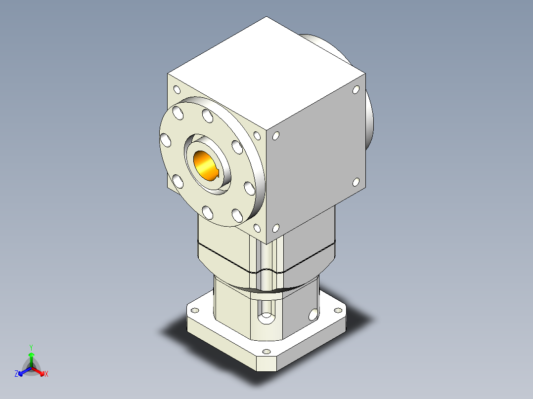 换向器50PW210双孔 PGH180T-L2 38-180-215-M12主视图