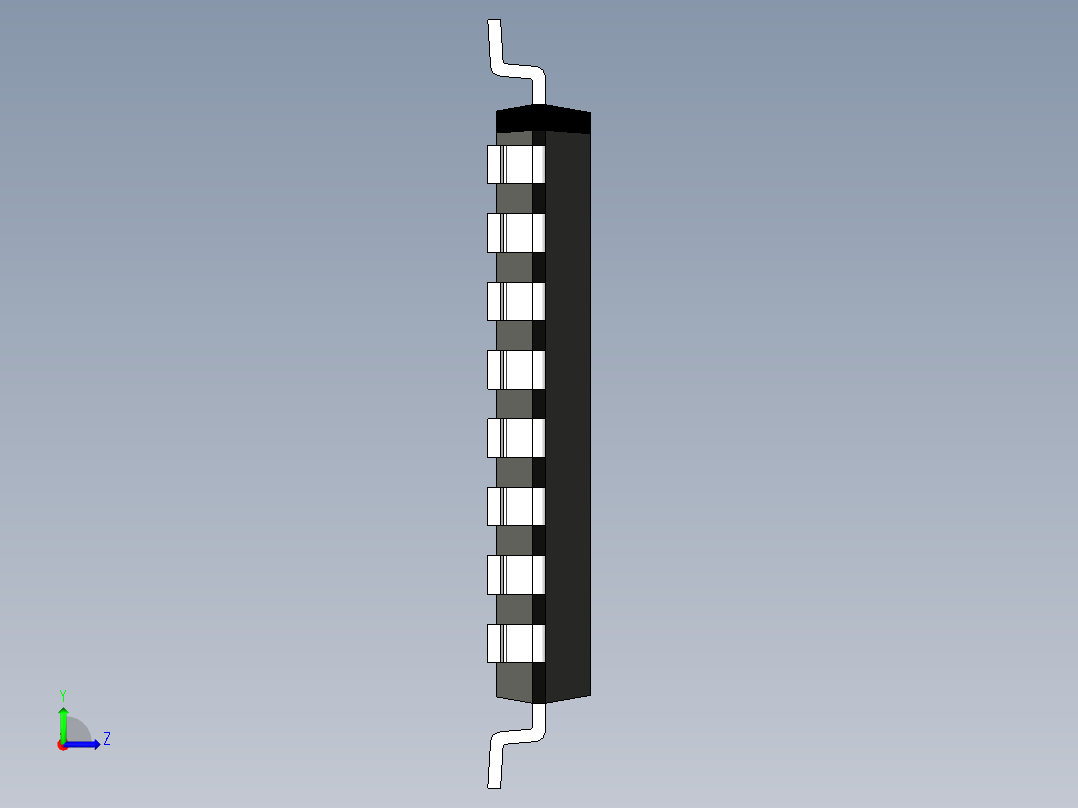 集成电路封装TQFP 32左视图