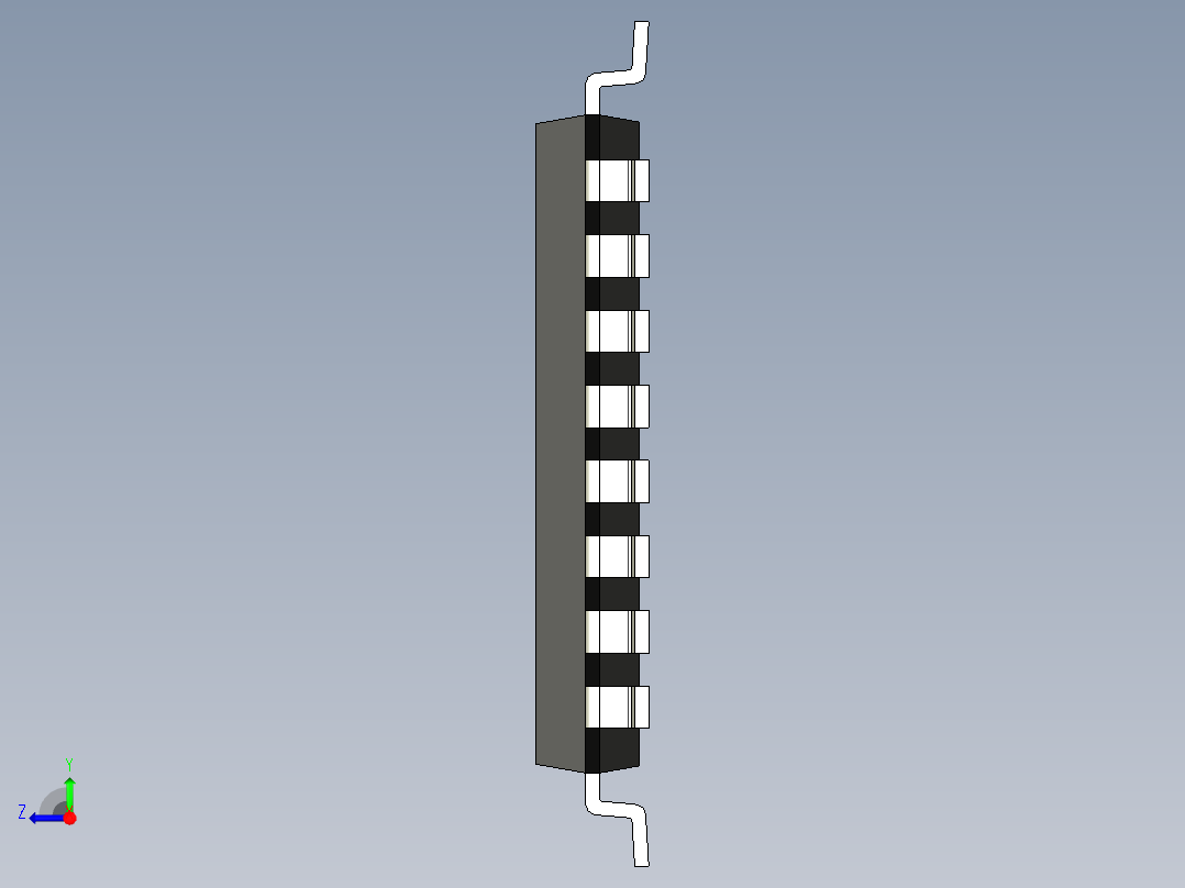 集成电路封装TQFP 32右视图