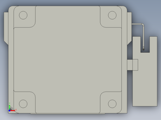 直线模组LHA6-S200-M-200W(16丝杆)设计图纸前视缩略图