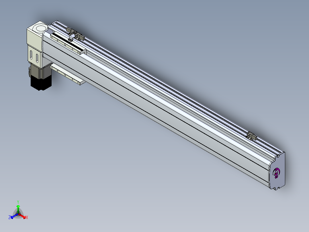 同步带滑台-半封闭B13-L90-S800-L-P40-D3主视图