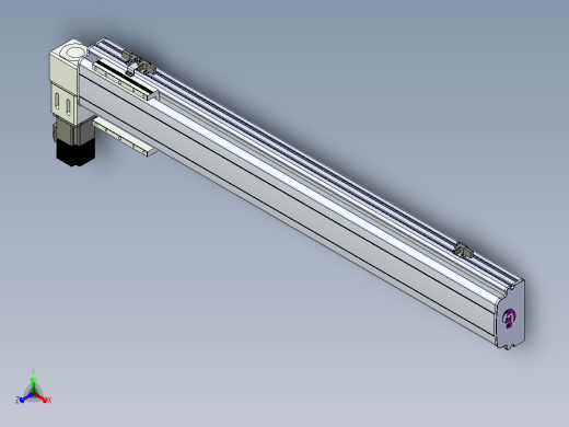 同步带滑台-半封闭B13-L90-S800-L-P40-D3正等轴测缩略图
