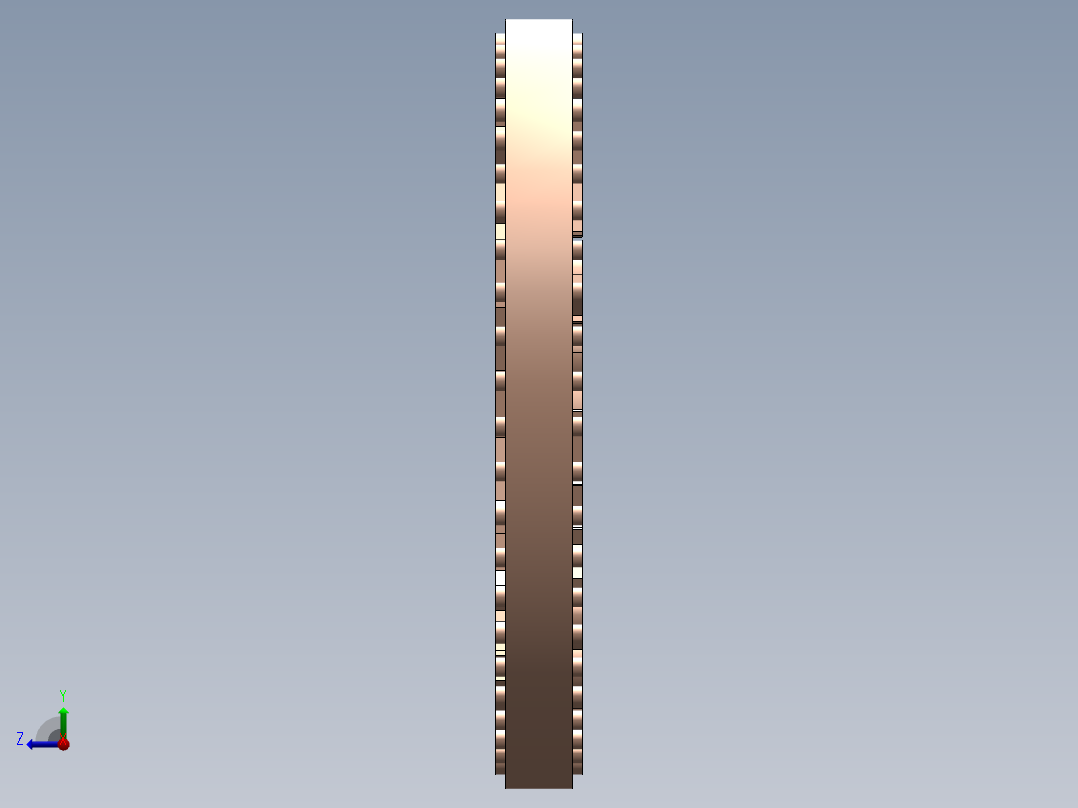 传统古钱币右视图