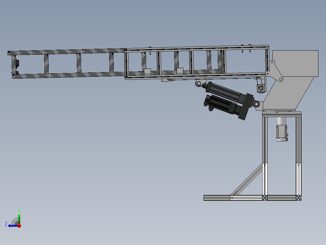 舷梯三维图右视图