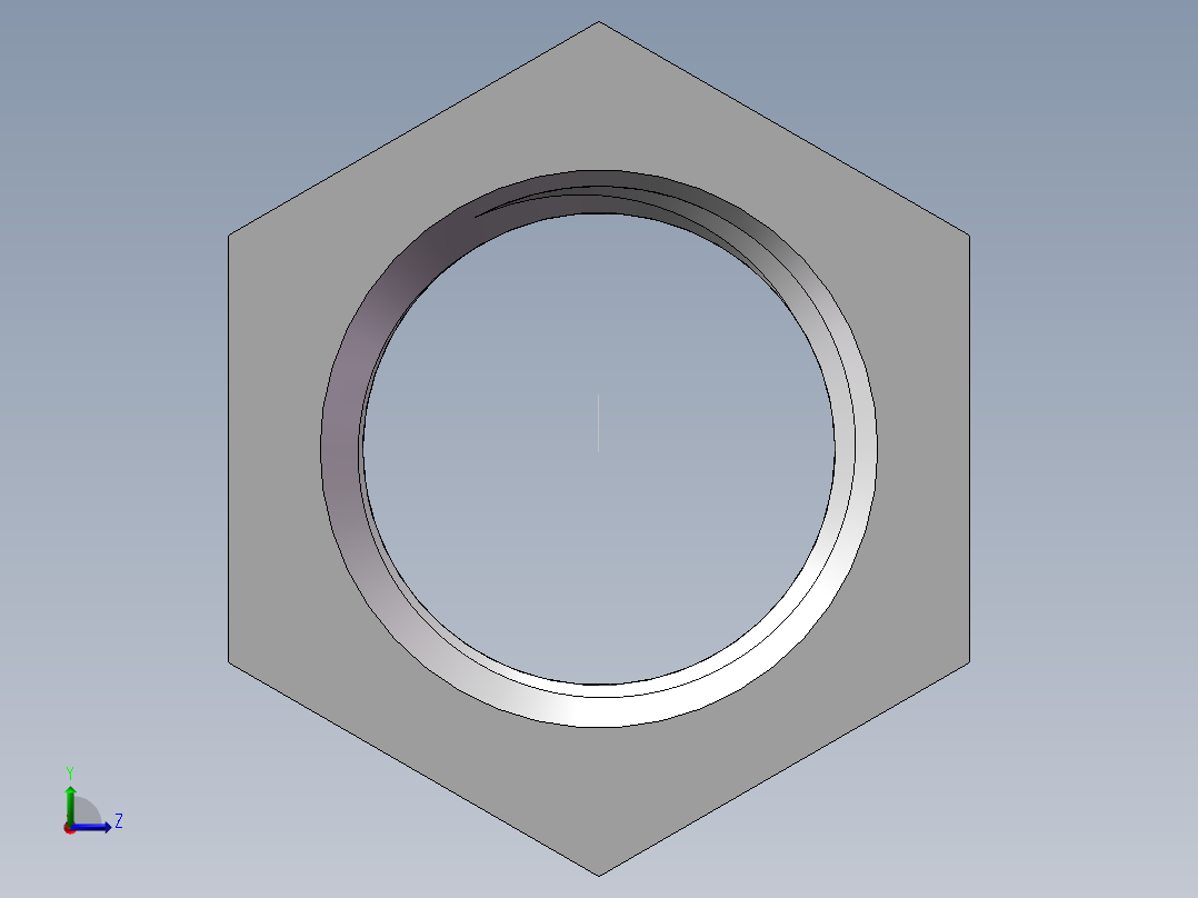 转接头-内外丝异径 DN15-DN10左视图