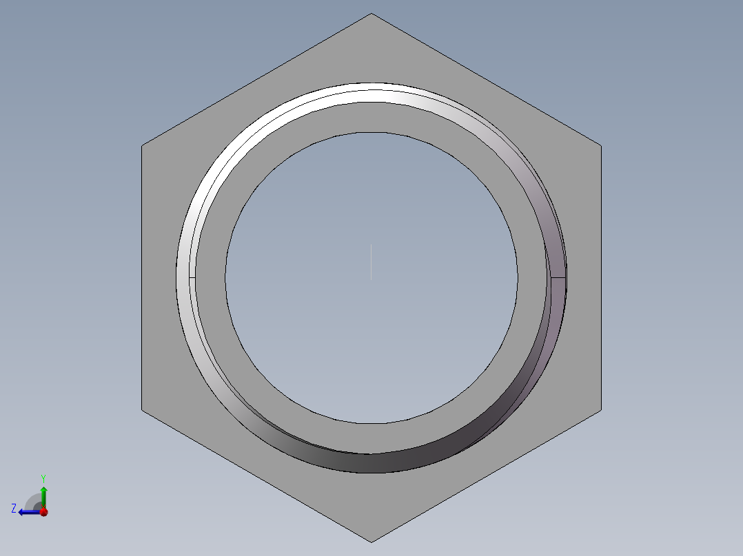 转接头-内外丝异径 DN15-DN10右视图