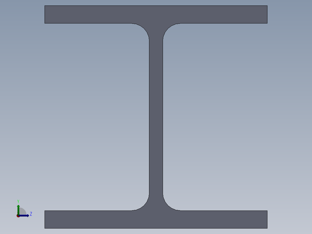 GBT11263H型钢和T型钢3D模型左视图