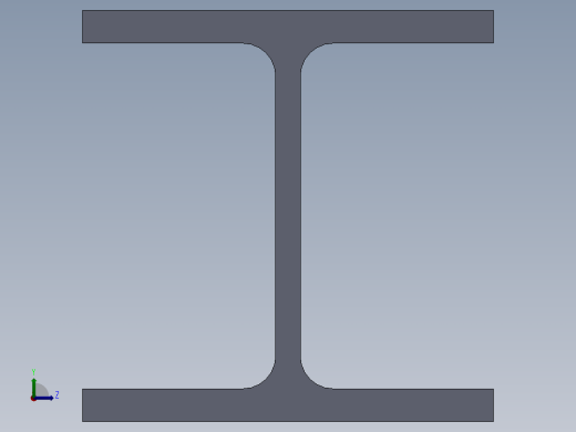 GBT11263H型钢和T型钢3D模型左视缩略图