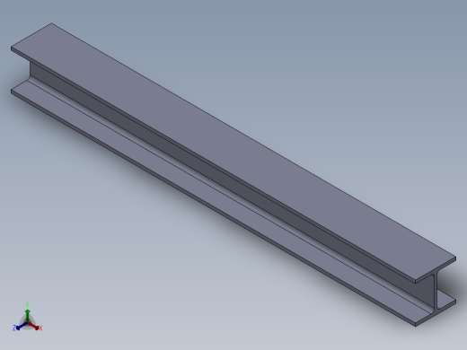 GBT11263H型钢和T型钢3D模型正等轴测缩略图