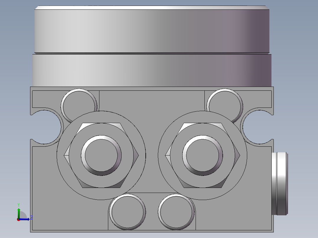裁剪A4纸结构左视图