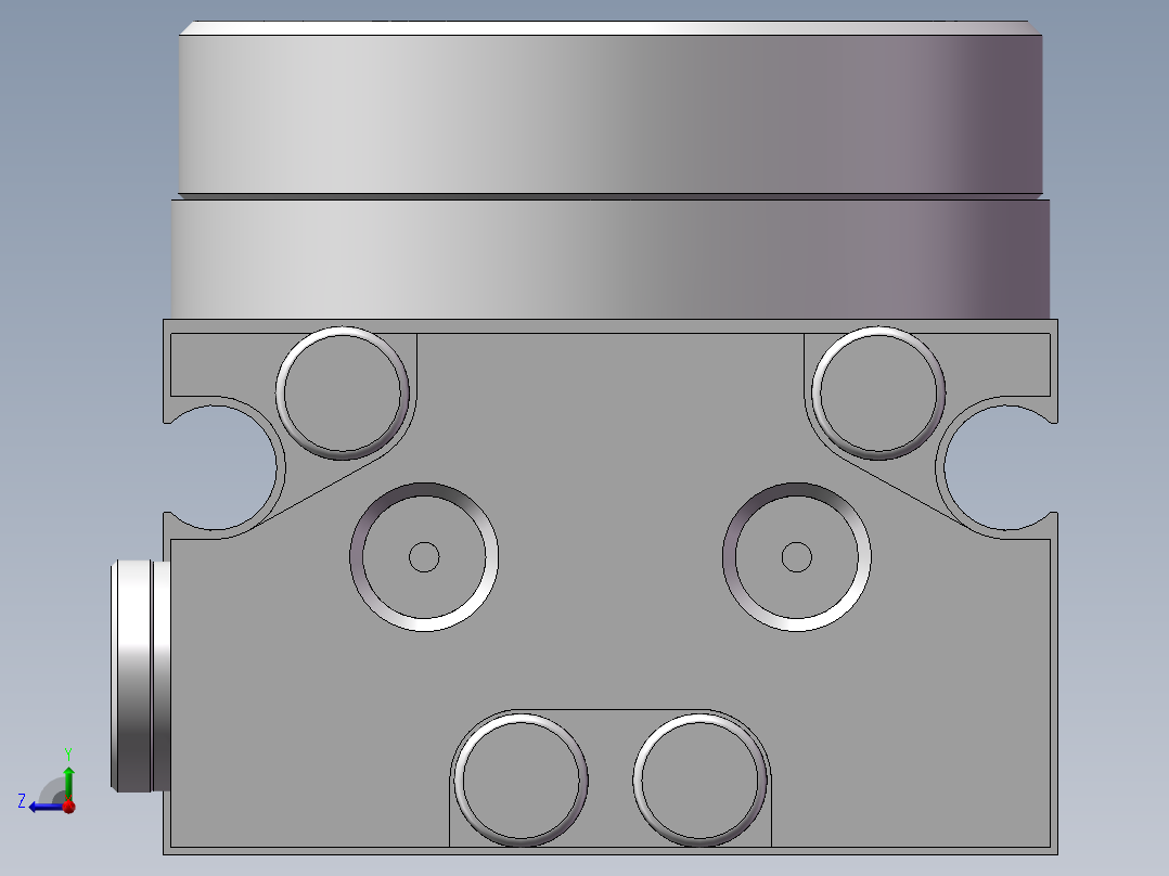 裁剪A4纸结构右视图