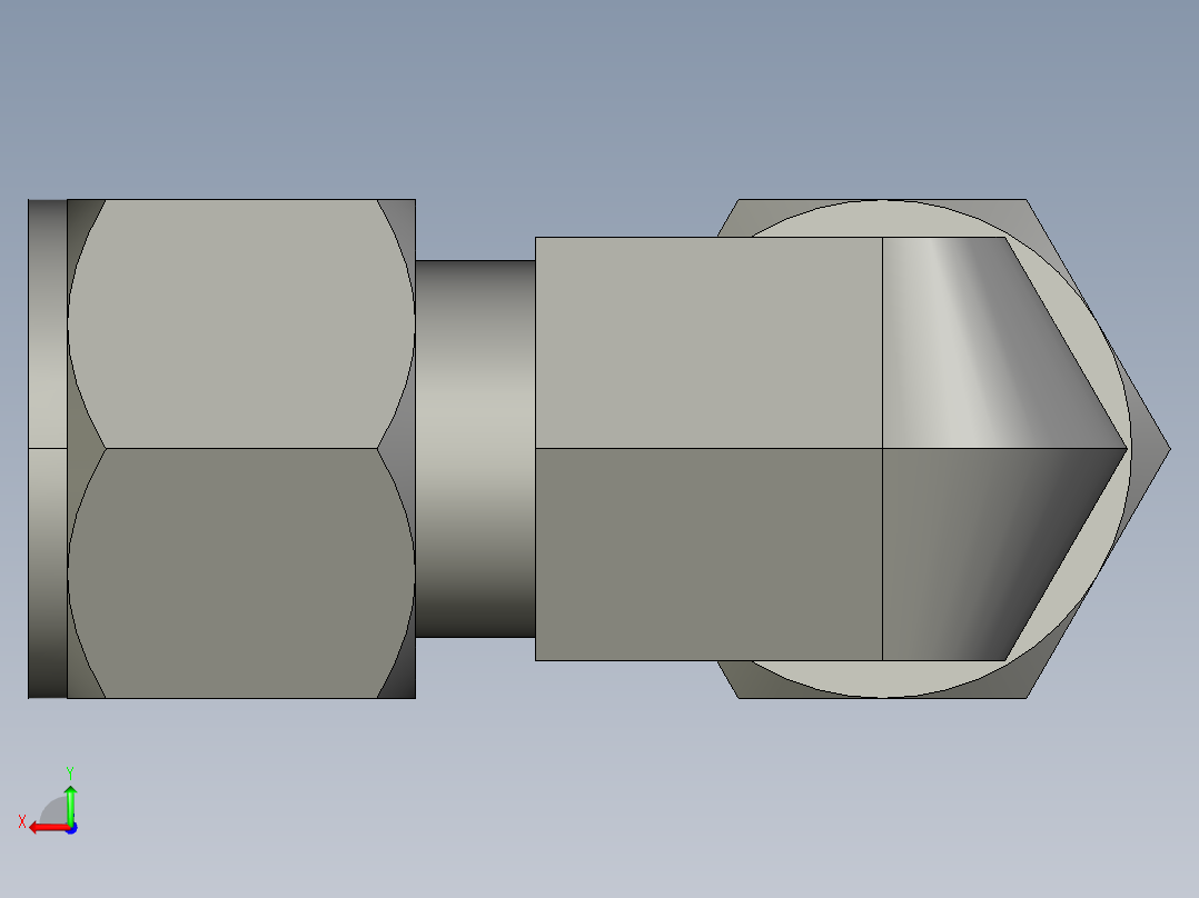 卡套式工业通用硬管接头12_c5bu-s后视图
