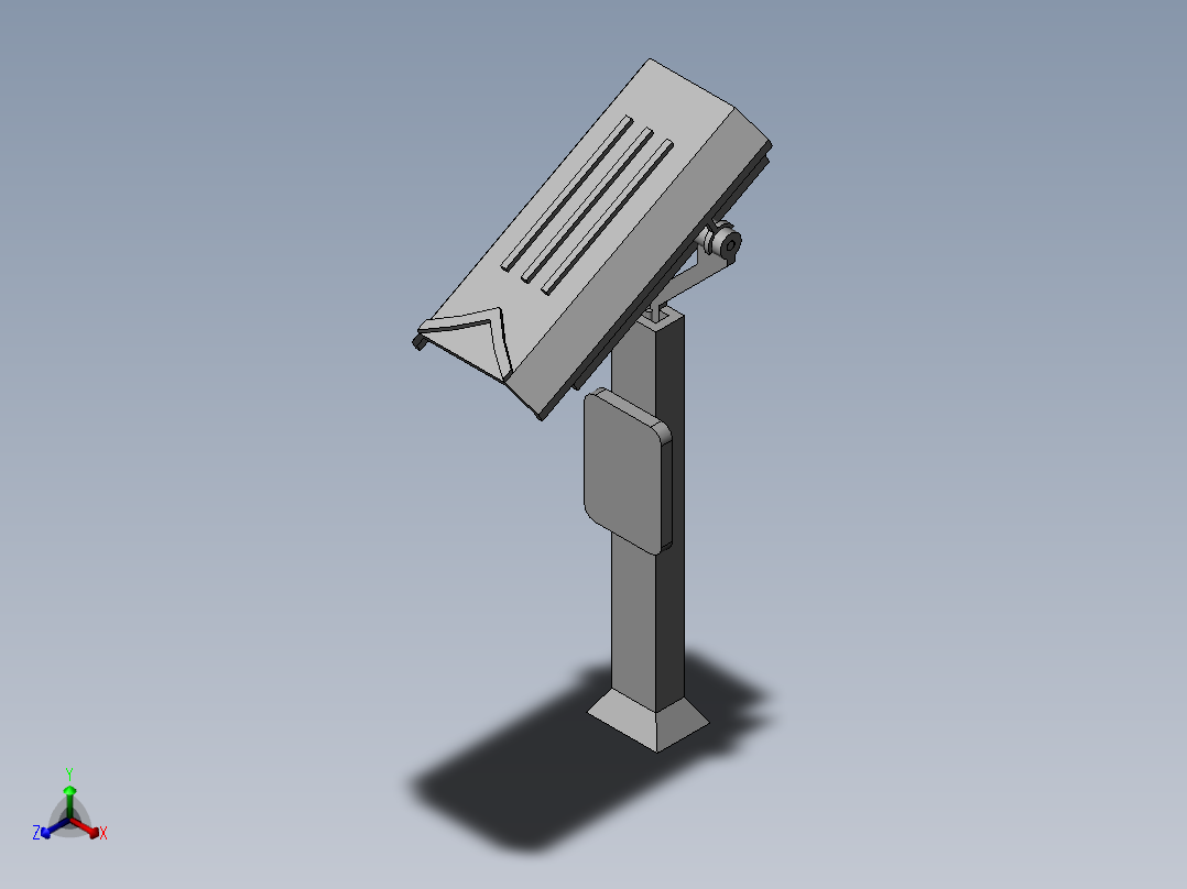 智慧园区车辆识别装置正等轴测图