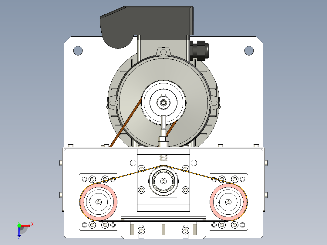 砂带磨光机5俯视图