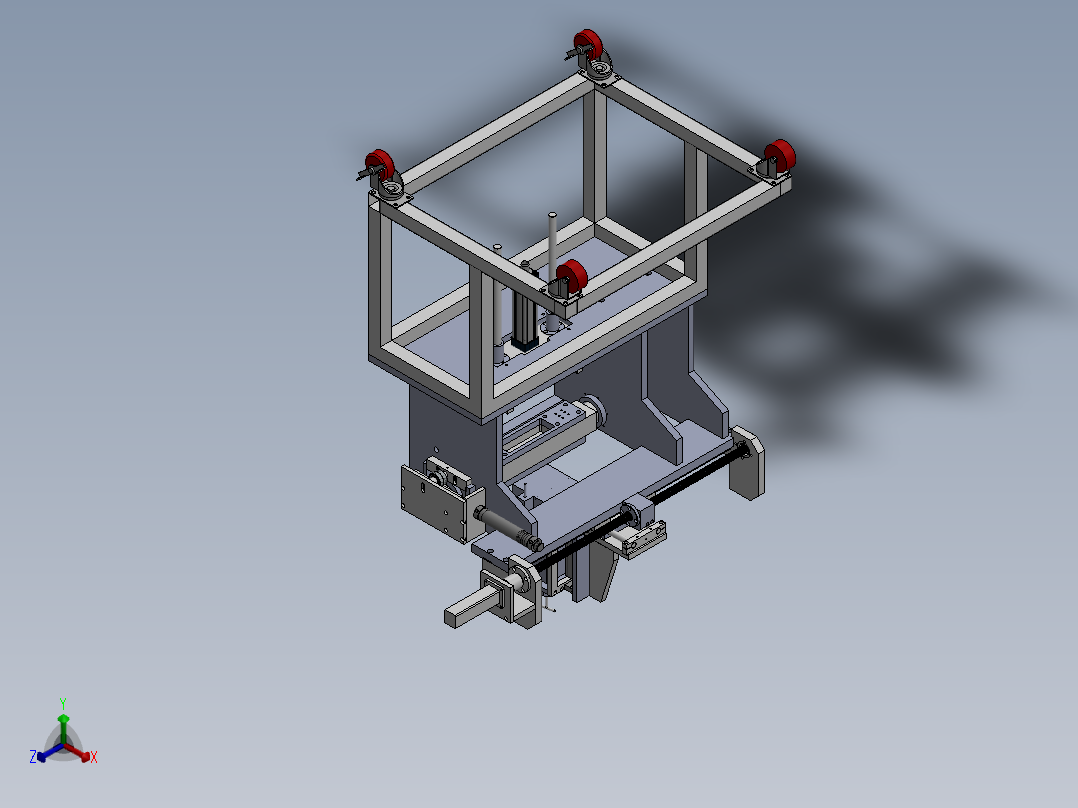 涂胶机正等轴测图