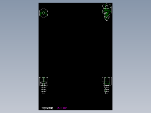 快速聯結器(A)2510-2D多系列多零件图纸模型