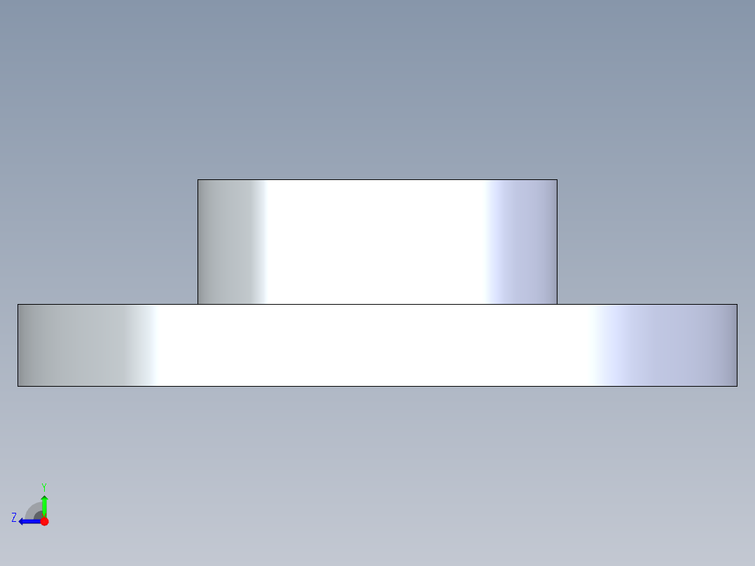 聚氯乙烯配件23-Sch80_Flange One-Piece_SOC_851-025_2.5in右视图