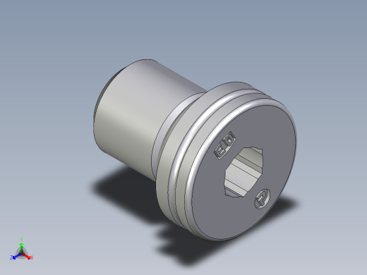 卡套式工业通用硬管接头EO_Blanking_plug_for_ports_VSTI8X1ORCF正等轴测缩略图