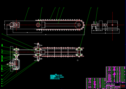 XO1-链式开沟机的CAD毕业设计图纸CAD166312缩略图