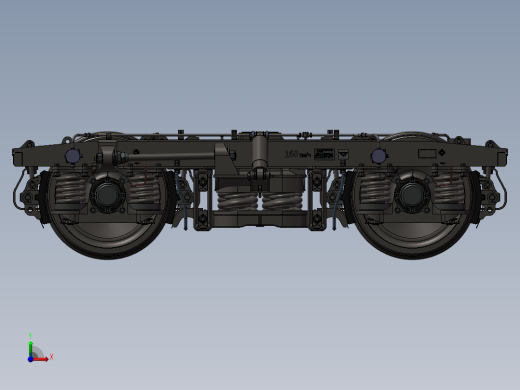 214火车转向架前视缩略图