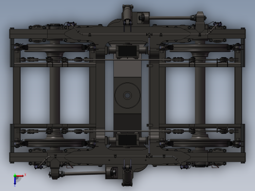 214火车转向架俯视缩略图
