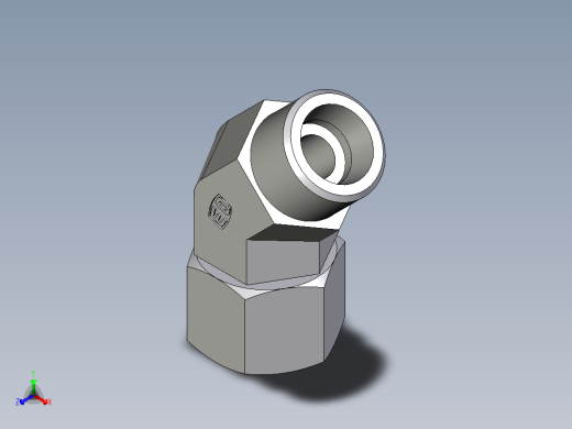 卡套式工业通用硬管接头EO_Swivel_nut_45_deg_elbow_EV12SOMDCF
