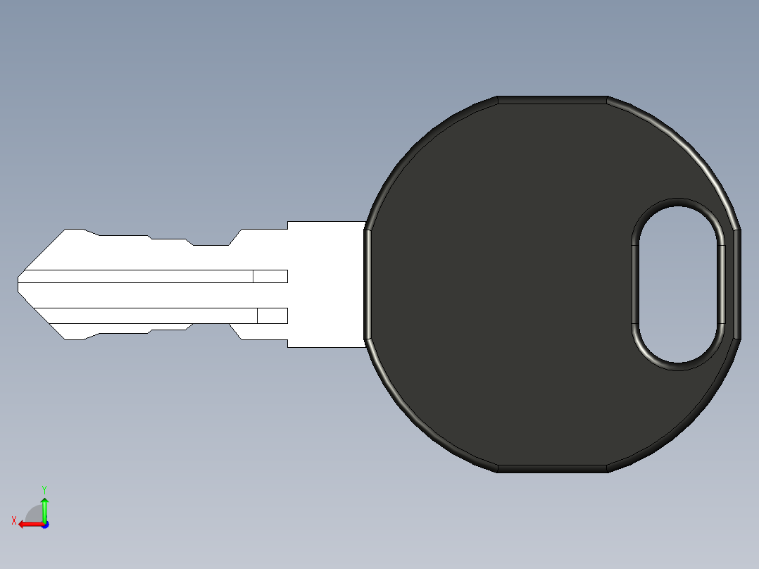 型材-KJN KEY FOR HINGED DOOR LOCKS 3842523315后视图