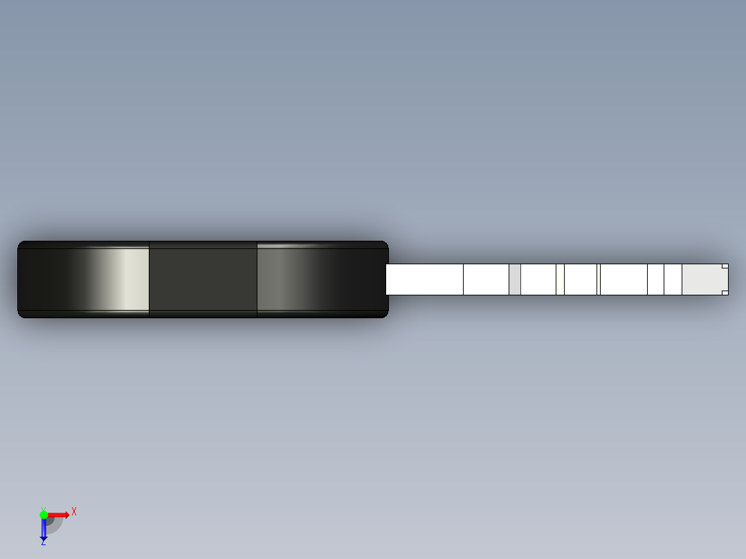 型材-KJN KEY FOR HINGED DOOR LOCKS 3842523315俯视图