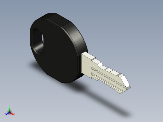 型材-KJN KEY FOR HINGED DOOR LOCKS 3842523315正等轴测缩略图
