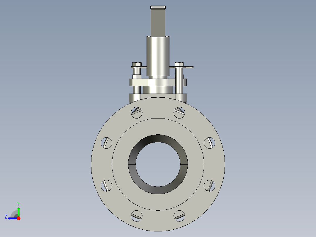 球阀4-class-150-SOLIDWORKS 2011-STEP _ IGES右视图
