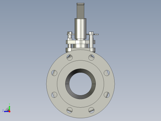 球阀4-class-150-SOLIDWORKS 2011-STEP _ IGES右视缩略图