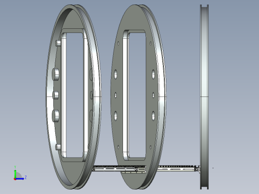柔性承重地板的设计方案左视缩略图