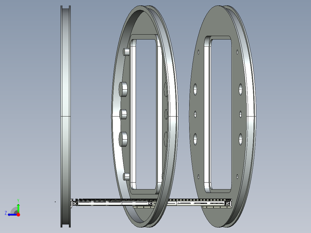 柔性承重地板的设计方案右视图