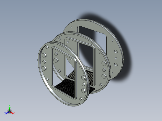 柔性承重地板的设计方案正等轴测缩略图
