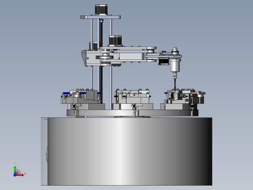 物料的圆柱度自动化检测工作台前视缩略图