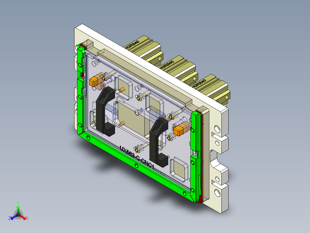 UX563-C-笔记本CNC工装夹具三维模型CNC1-190321主视图