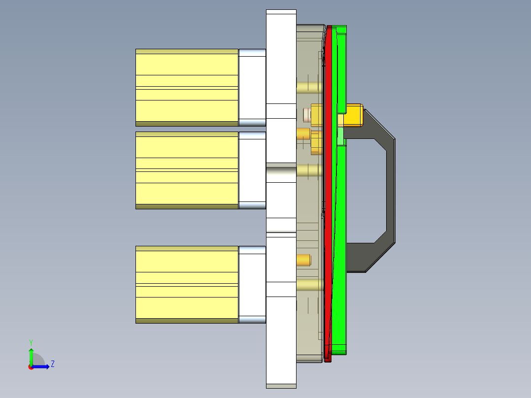 UX563-C-笔记本CNC工装夹具三维模型CNC1-190321左视图