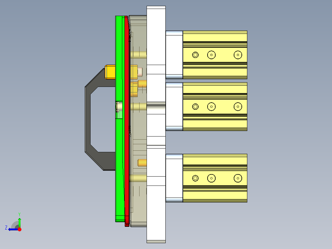 UX563-C-笔记本CNC工装夹具三维模型CNC1-190321右视图