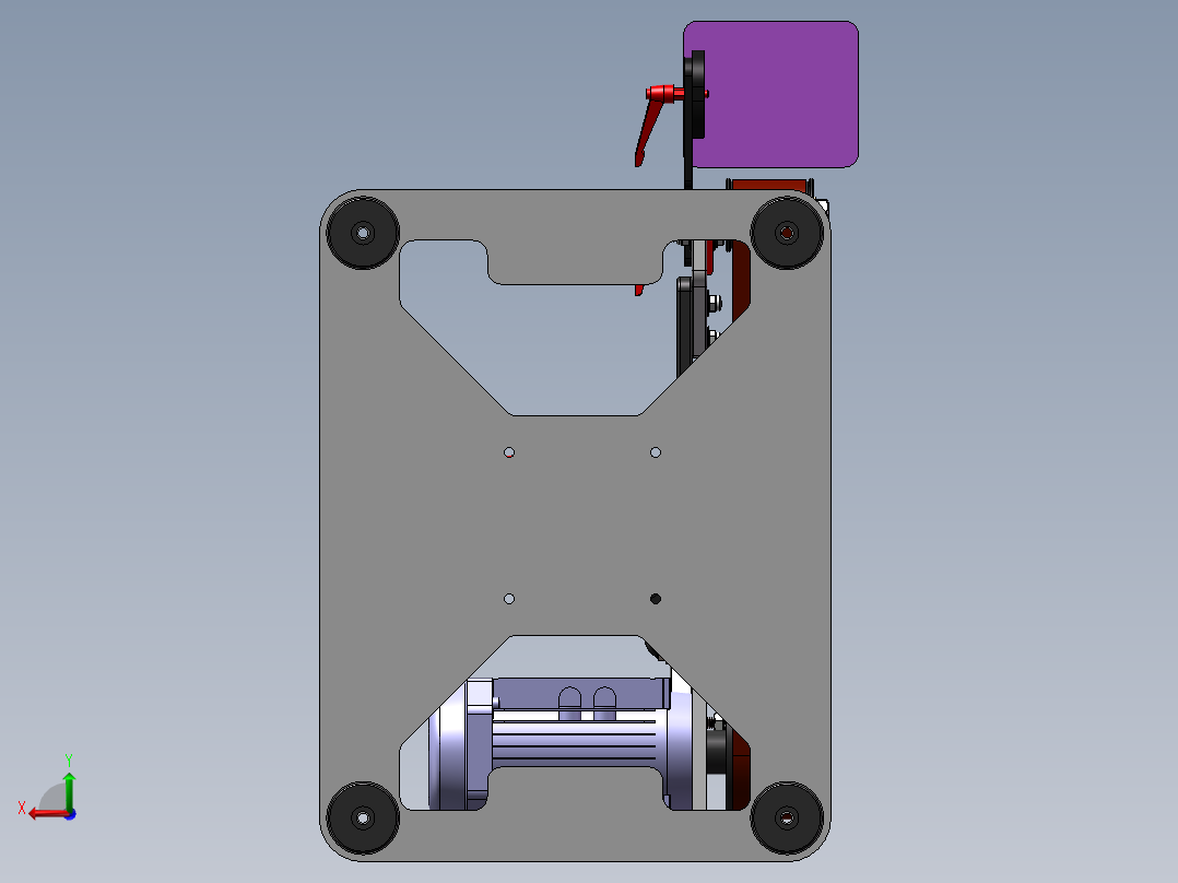 砂带打磨机后视图