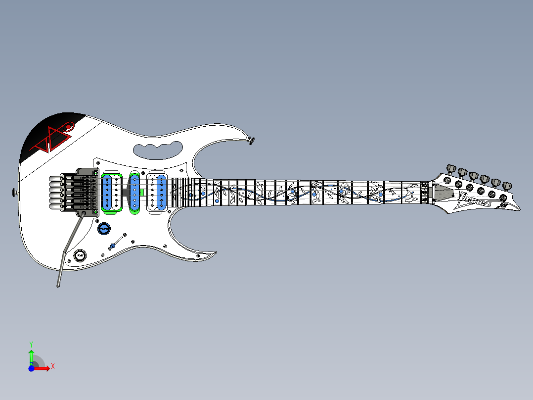 B2004317-电吉他前视图