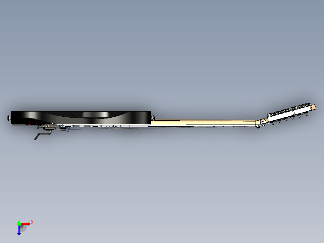 B2004317-电吉他俯视图