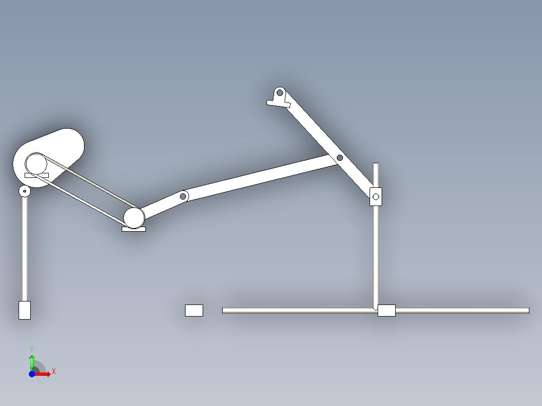 机械传动方案前视图