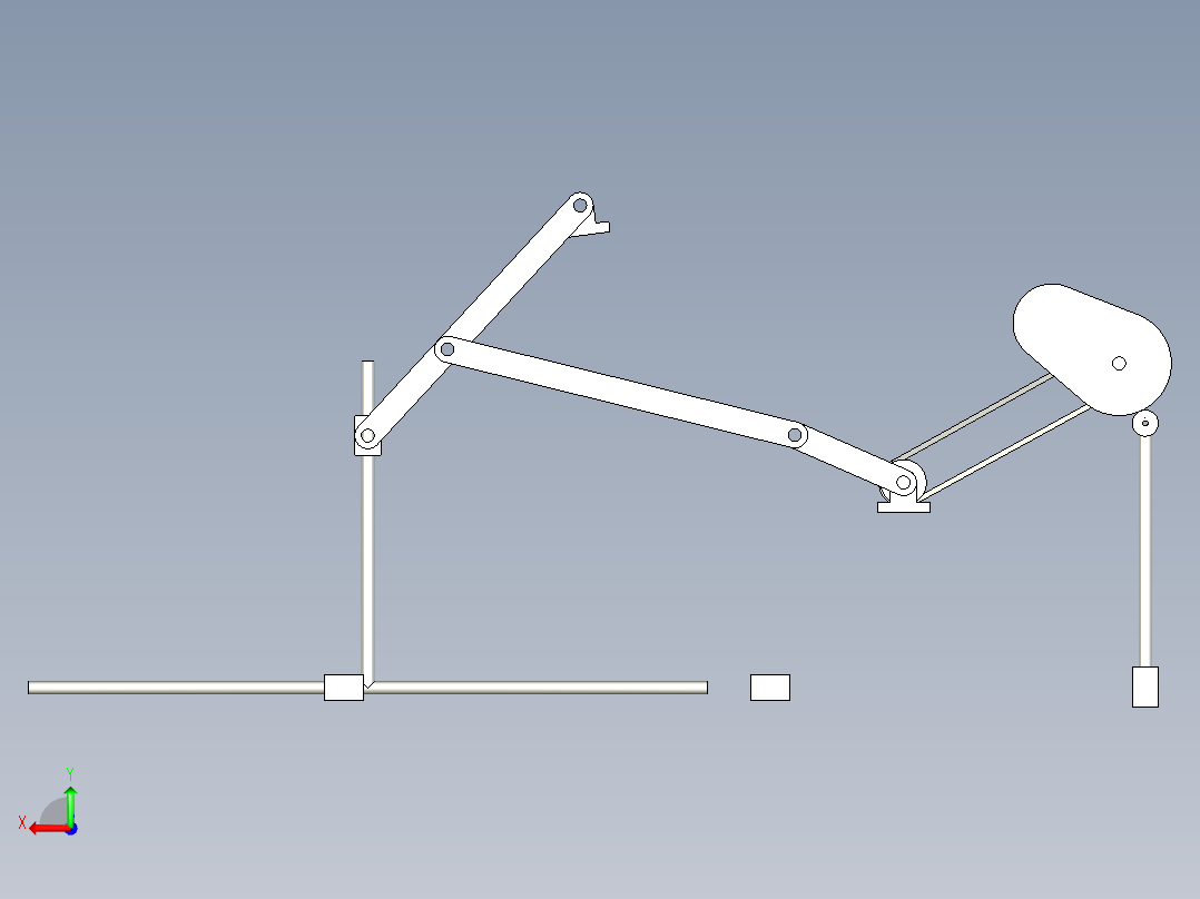 机械传动方案后视图