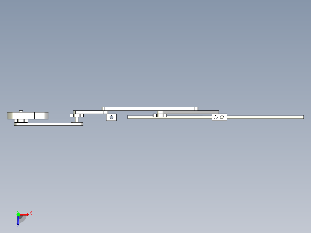 机械传动方案俯视图