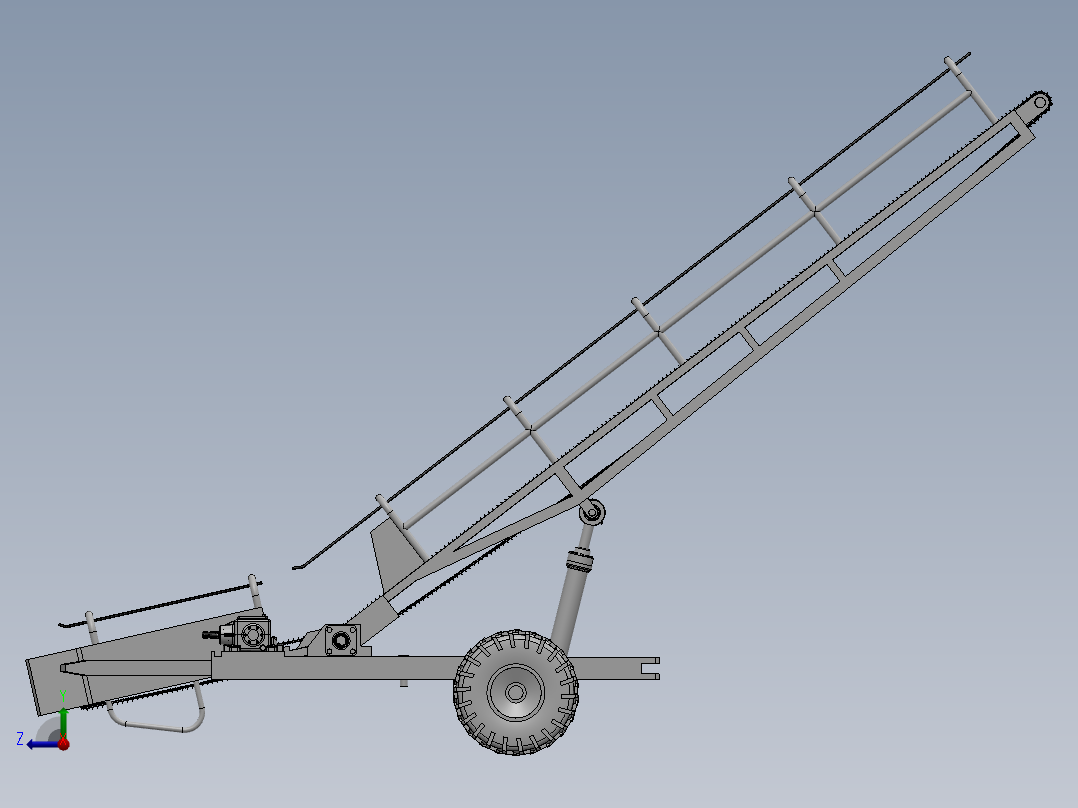 农业机械、播种机(134)右视图